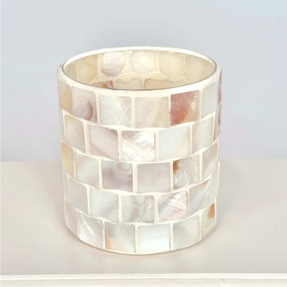 Mother of Pearl Candle Holder